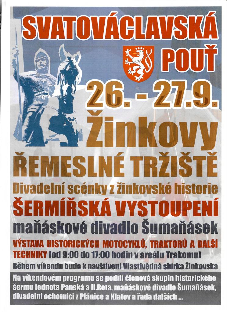 Svatováclavská pouť v&nbsp;Žinkovech